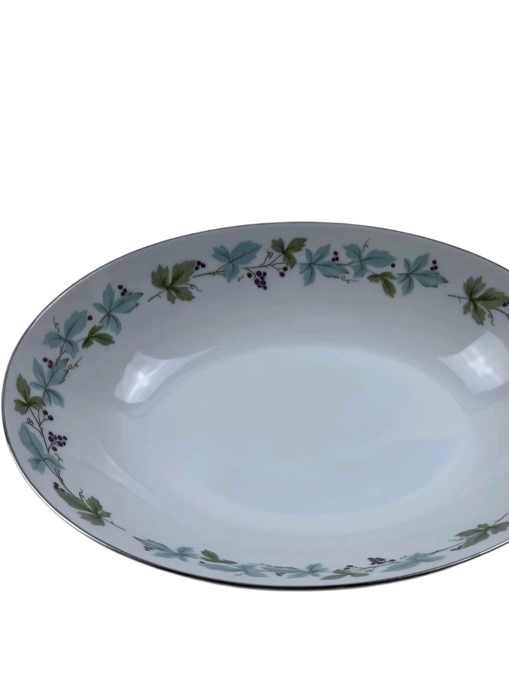 Max Schoenfeld Vintage Fine China Grape Pattern Japan 6701 Oval Serving Bowl